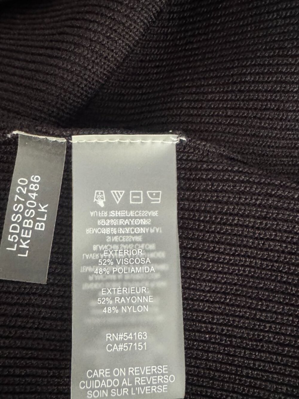 Karl Lagerfeld Paris Logo Strap Sweater Tank Top, Black - Picture 9 of 9
